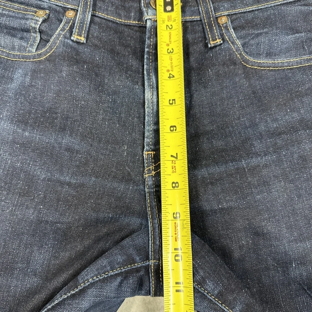 Madewell Men's Slim Fit Dark Wash Jeans Size 32x34 Fade Whiskering Stretch J9527